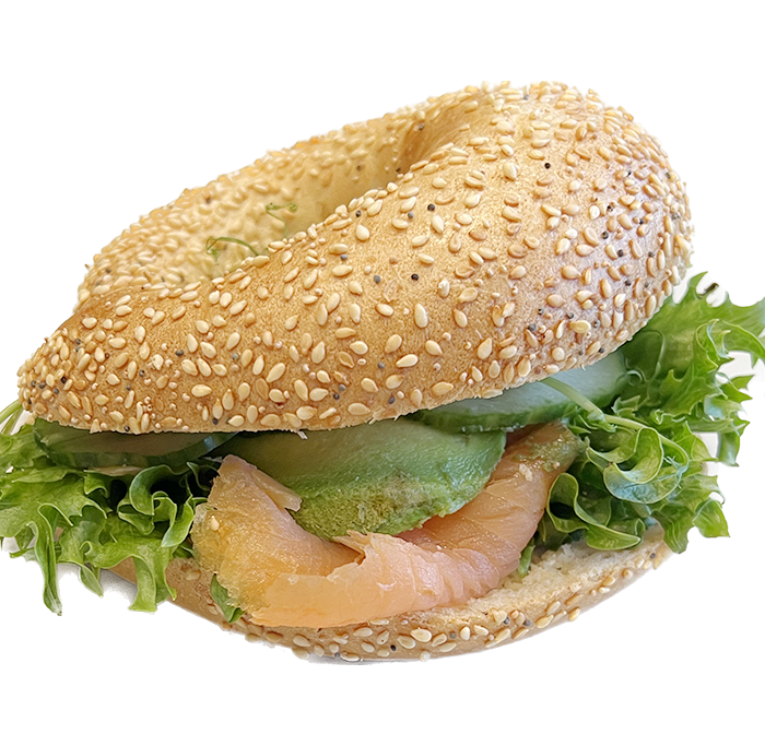 Bagel – Lax och Avocado