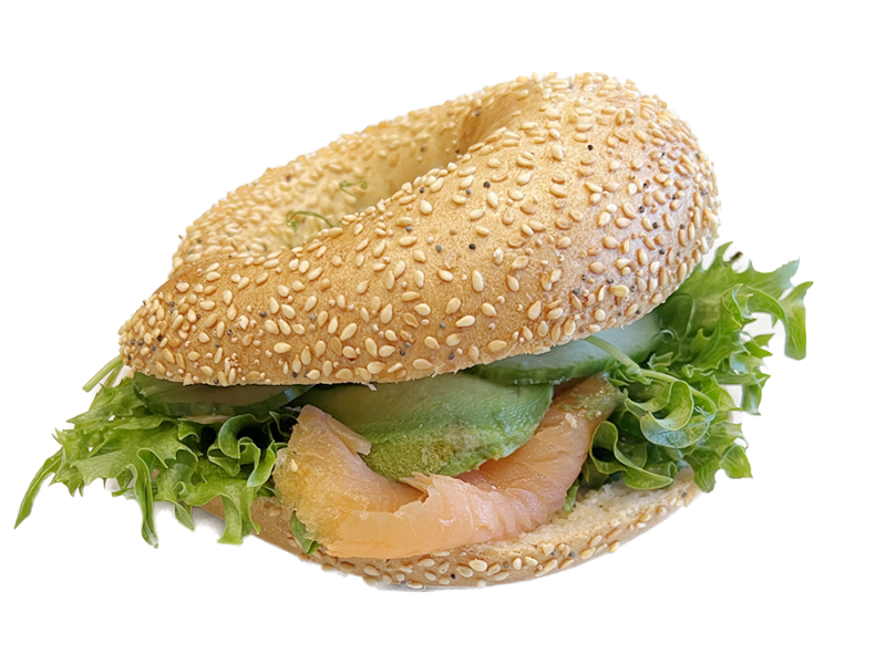 Bagel – Lax och Avocado