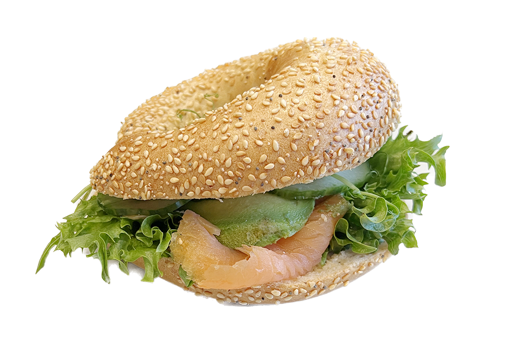 Bagel – Lax och Avocado