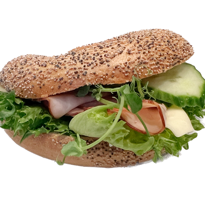 Bagel – Ost och Skinka