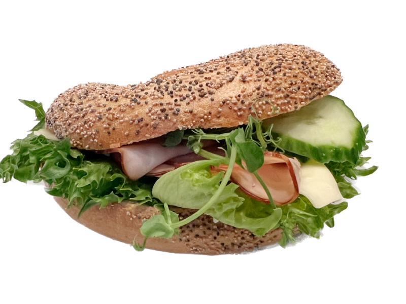 Bagel – Ost och Skinka