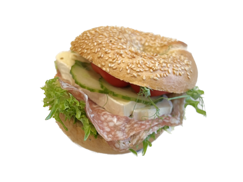 Bagel – Salami och Brie